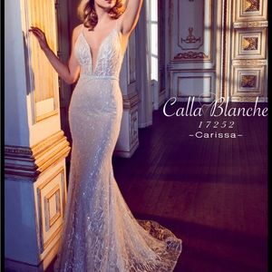 Calls Blanche wedding reception dress